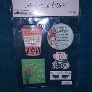 The happy planner Puffy stickers but first pray